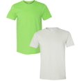 thumbnail image 1 of Gildan Mens Softstyle T-Shirt, 2XL, White (Pack of 2) (1 Lime / 1 White), 1 of 1