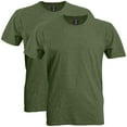 thumbnail image 1 of Gildan Men's Softstyle Cotton T-Shirt, Style G64000, 2-Pack, Heather Military Green, Medium, 1 of 1