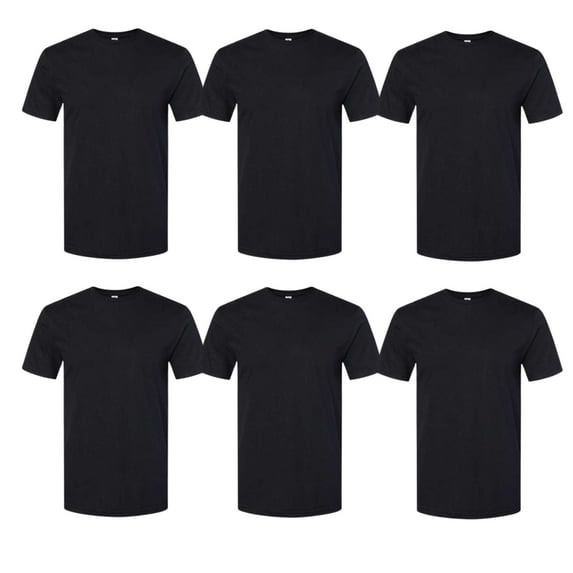 Gildan Men's Softstyle Crew Neck Tees, 6-Pack, Sizes S-2X