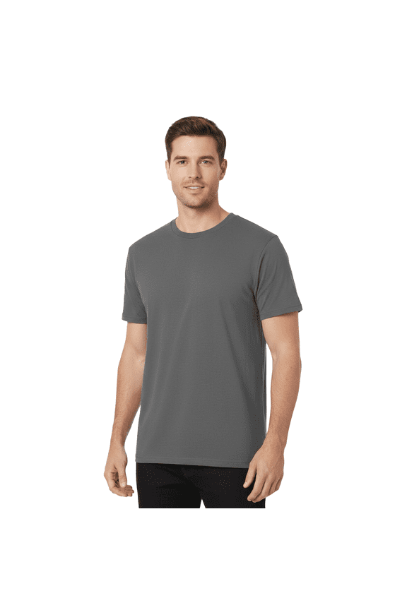 Men's Softstyle Crew T-Shirt, 100% Ring-Spun Cotton, Modern Classic fit Tee, Charcoal 2XL