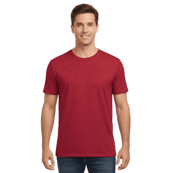 Gildan Men's Softstyle Crew T-Shirt, 90/10 Cotton/Poly, Modern Classic fit Tee, Antique Cherry Red XL