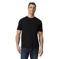 thumbnail image 1 of Gildan Men's Softstyle Lightweight Cotton T-Shirt, Modern Classic Fit Crewneck Tee, Black, XL, 1 of 5