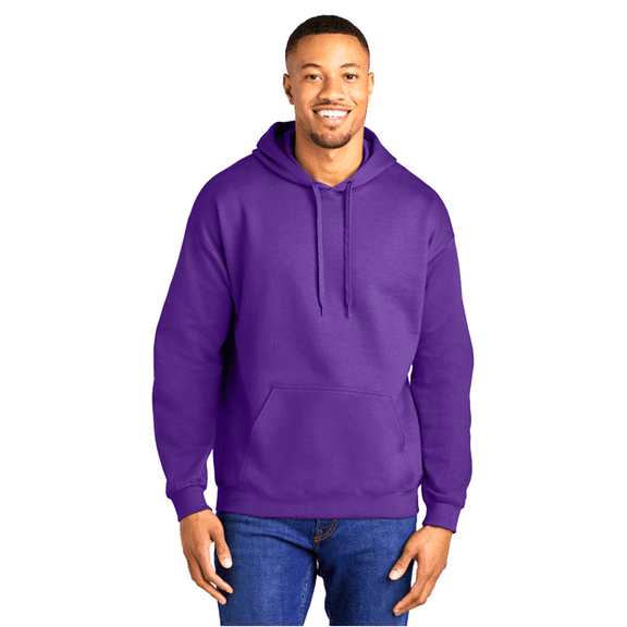 Gildan Men's Softstyle Midweight Hooded Sweatshirt, Classic Fit Fleece Hoodie, Purple, L