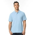 thumbnail image 1 of Gildan Men's Softstyle Pique Polo Shirts, Polos 100% Ring-Spun Cotton Short Sleeve Golf Polo Shirt, Light Blue S, 1 of 5