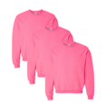 thumbnail image 1 of Gildan Men’s Sweatshirt Heavy Blend Crewneck Tee Size –2XL | Long Sleeve Fleece Safety Pink Sweater Pack 3, 1 of 5