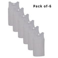 thumbnail image 1 of CROWN CRAZE - Men's Tank Top Made with 5.3 Oz 100% Cotton Comfortable Sleeveless Tank | Pack of 6 | Size XL - Sport Grey, 1 of 5
