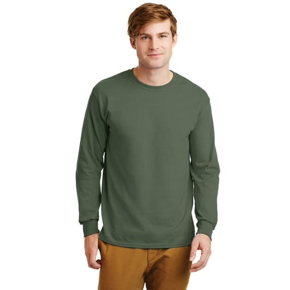 Gildan Men's Ultra Cotton 100% Cotton Long Sleeve T-Shirt G2400