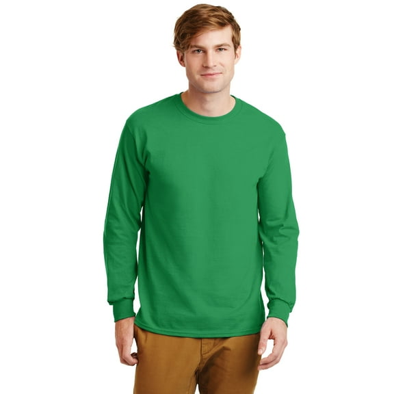 Gildan Men's Ultra Cotton 100% Cotton Long Sleeve T-Shirt G2400