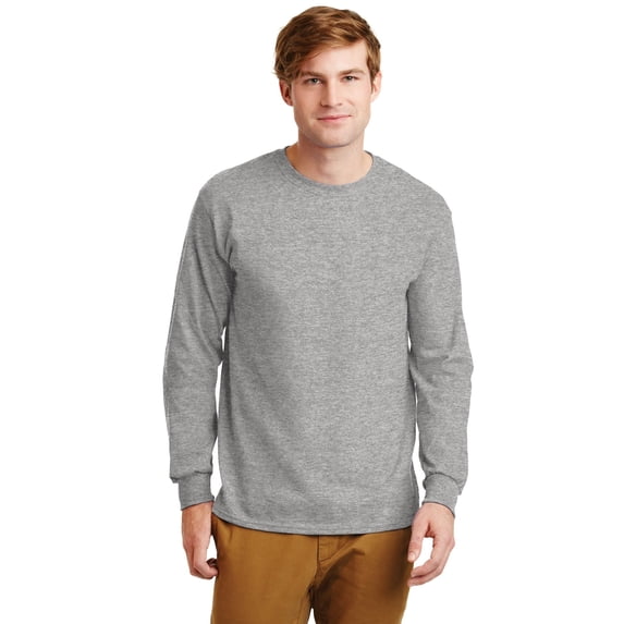 Gildan Men's Ultra Cotton 100% Cotton Long Sleeve T-Shirt G2400