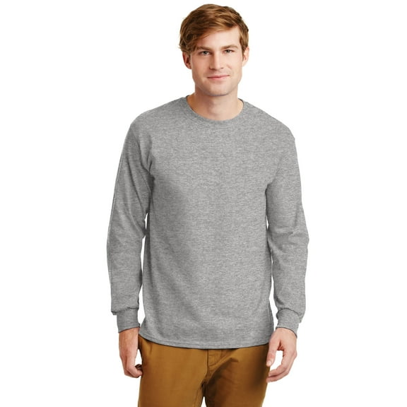 Gildan Men's Ultra Cotton 100% Cotton Long Sleeve T-Shirt G2400