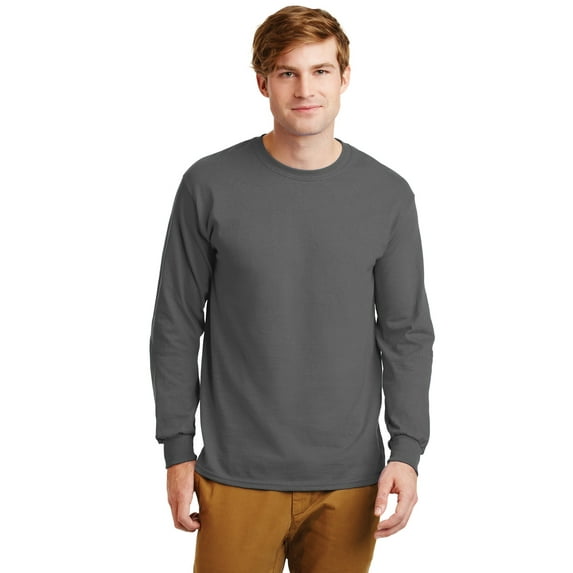 Gildan Men's Ultra Cotton 100% Cotton Long Sleeve T-Shirt G2400