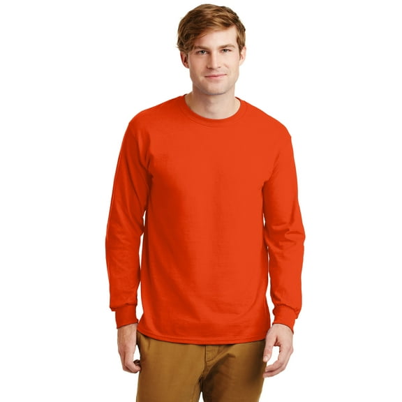 Gildan Men's Ultra Cotton 100% Cotton Long Sleeve T-Shirt G2400