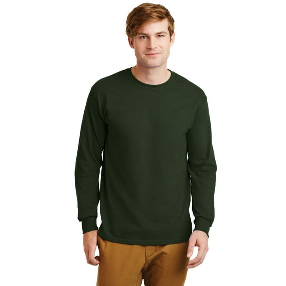 Gildan Men's Ultra Cotton 100% Cotton Long Sleeve T-Shirt G2400