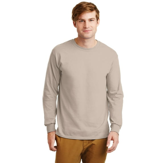 Gildan Men's Ultra Cotton 100% Cotton Long Sleeve T-Shirt G2400
