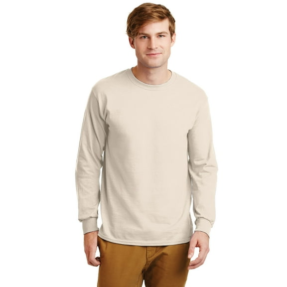 Gildan Men's Ultra Cotton 100% Cotton Long Sleeve T-Shirt G2400