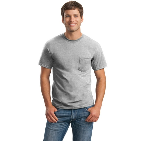 Gildan Men's Ultra Cotton 100% Cotton T-Shirt with Pocket. 2300