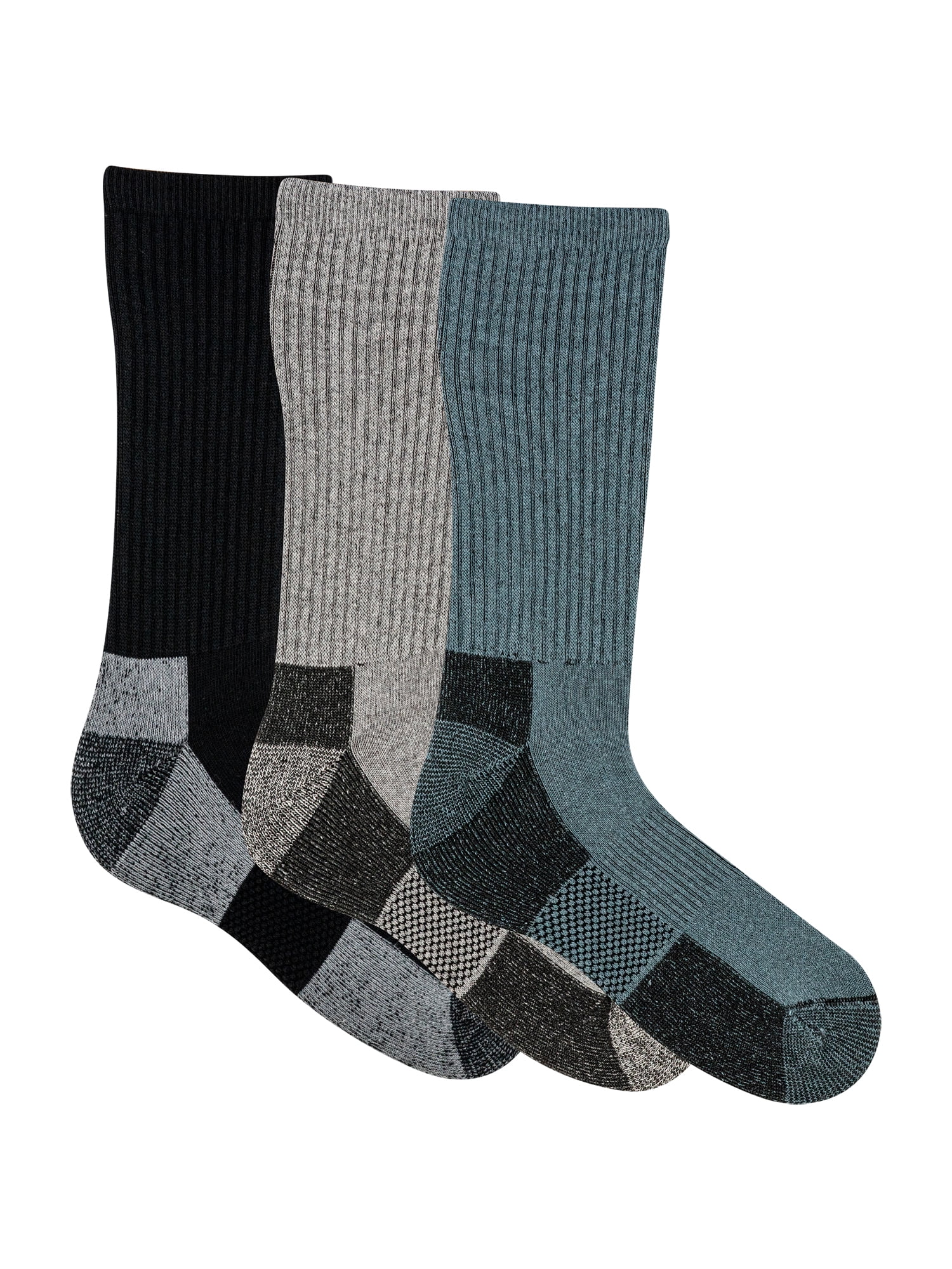 Gildan Men's Ultra Cotton Crew Socks Assorted, 3 Pack - Walmart.com