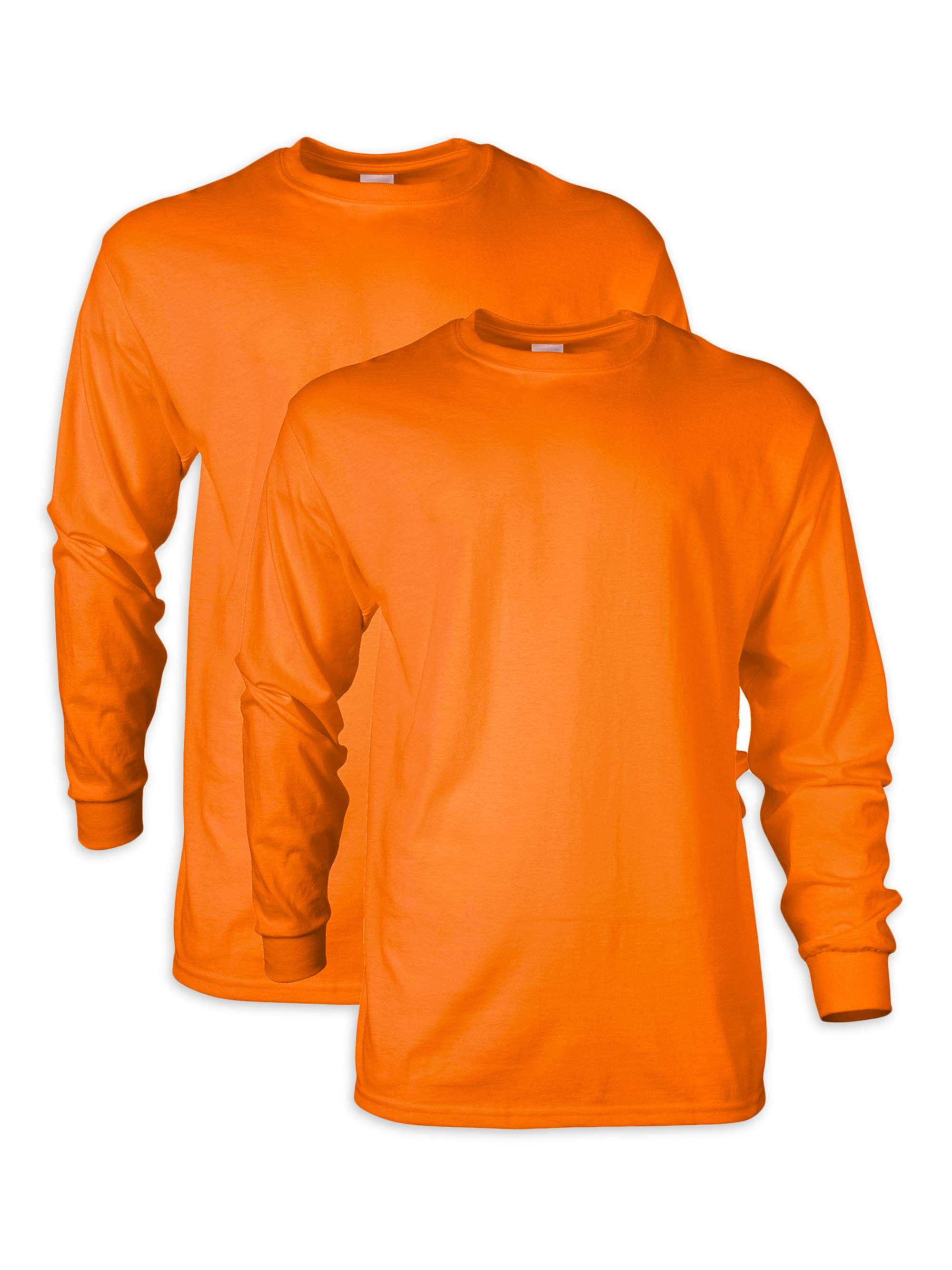 Men's Ultra Cotton Long Sleeve T-Shirt, 2-Pack, up to size 5XL