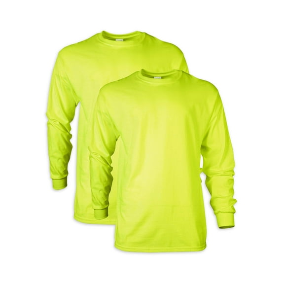 Gildan Men's Ultra Cotton Long Sleeve T-Shirt, 2-Pack, up to size 5XL