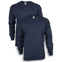 Gildan Men's Ultra Cotton Long Sleeve T-Shirt, 2-Pack, up to size 5xl