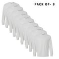 thumbnail image 1 of Gildan Men's Ultra Cotton Long Sleeve T-Shirt | Pack of 9 Made with 6 Oz./yd² (Us) , 100% Cotton, 18 Singles - Ash | M Size, 1 of 8