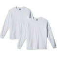 thumbnail image 1 of Gildan Men's Ultra Cotton Long Sleeve T-Shirt, Style G2400, Multipack, Ash Grey 2-Pack, 2X-Large, 1 of 5