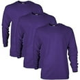 thumbnail image 1 of Gildan Mens Ultra Cotton Long Sleeve T-Shirt

, 2XL, Purple (Pack of 3) 3 Purple, 1 of 1