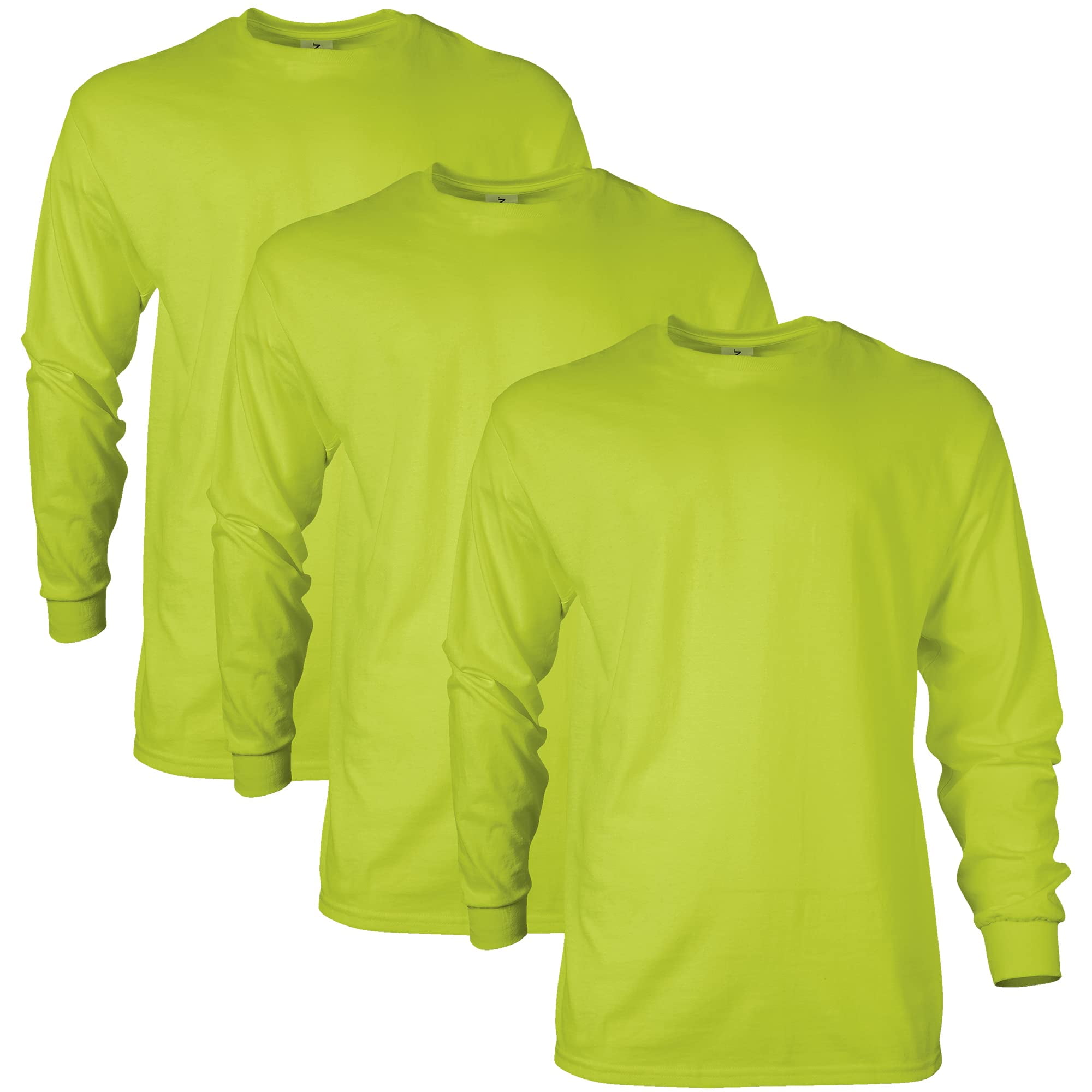 Gildan Unisex Langarm T-Shirt 3er Pack – Aus Ultra-Baumwolle, Stil G2400, Klassische Passform, Schweres Material