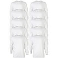 thumbnail image 1 of Gildan Men's Ultra Cotton Long Sleeve T-Shirt, Style G2400, Multipack, White (10-Pack), Medium, 1 of 4
