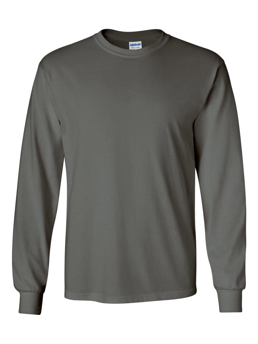 Gildan Men's Ultra Cotton Long Sleeve T-Shirt - Walmart.com