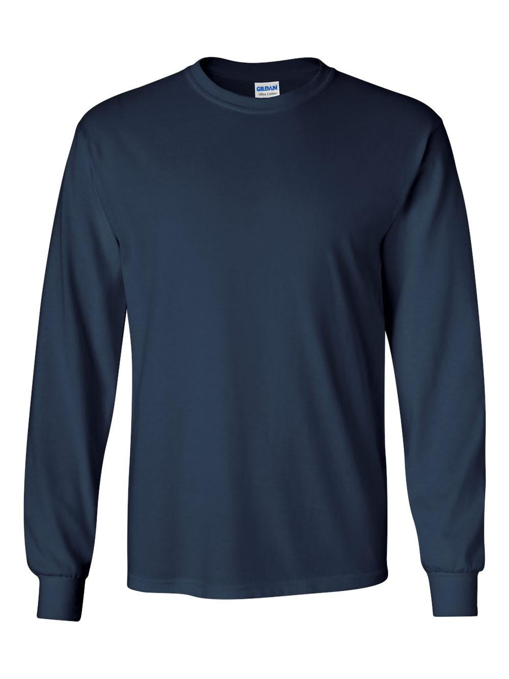 Gildan Men's Ultra Cotton Long Sleeve T Shirt   Walmart.com