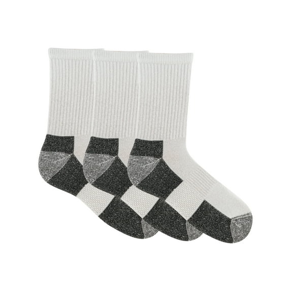 Gildan Men's Ultra Cotton Short Crew Socks White, 3 Pack