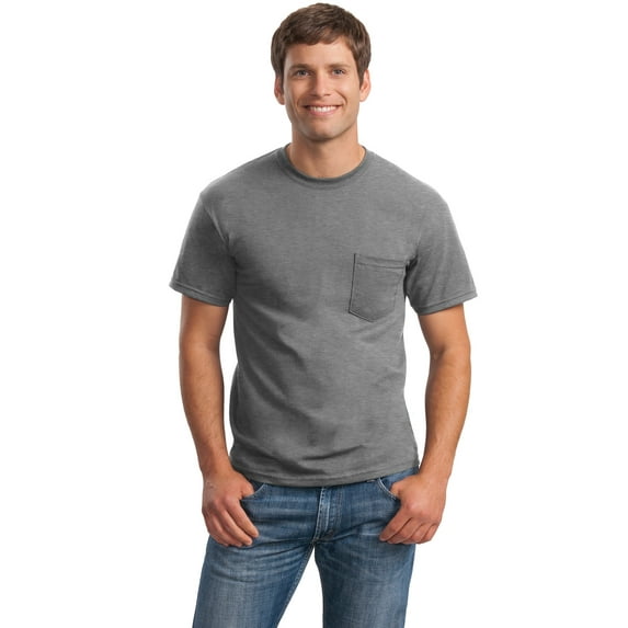 Gildan Men's Ultra Cotton Short Sleeve T-Shirt with Pocket - 2300