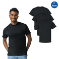 thumbnail image 1 of Gildan Men's Ultra Cotton T-Shirt, Black Crewneck Short Sleeve S Size 3 Pack Casual Daily Wear Tee, 1 of 5