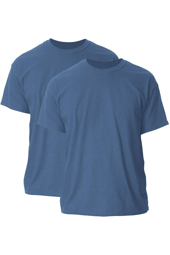 Men's Ultra Cotton T-Shirt, Style G2000, 2-Pack, Heather Indigo, 3X-Large