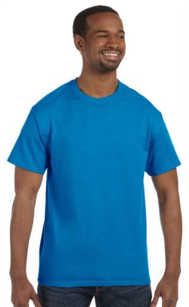 Gildan Adult Short Sleeve T-Shirt - 100% Cotton Crew Neck Tee, Kelly Green, Medium, Tear Away Label, Made With USA Cotton