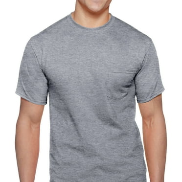 Gildan Men's Workwear Short Sleeve Pocket Tee, 2-Pack