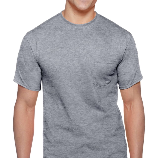 Gildan Men's Workwear Short Sleeve Pocket Tee, 2-Pack - Walmart.com