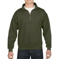 thumbnail image 1 of Gildan Men's and Big Men's 1/4 Zip Cotton Cadet Collar Sweatshirt, up to 2XL, 1 of 2