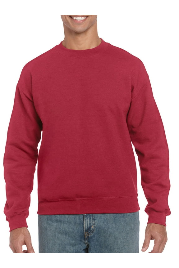 Men's and Big Men's Heavy Blend Crewneck Sweatshirt, up to Size 3XL