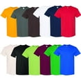 thumbnail image 1 of Gildan- Mens Crew Neck Heavy Cotton T-Shirts Mix Colors Bulk | Men’s Short Sleeve Crew Neck Tee | 5.3 oz, 100% Cotton | 12 Pack Mix T-Shirt, Size: Large, 1 of 6