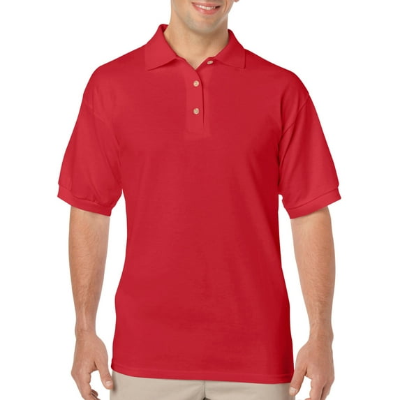 Gildan Mens DryBlend Jersey Sport Shirt , L, Red