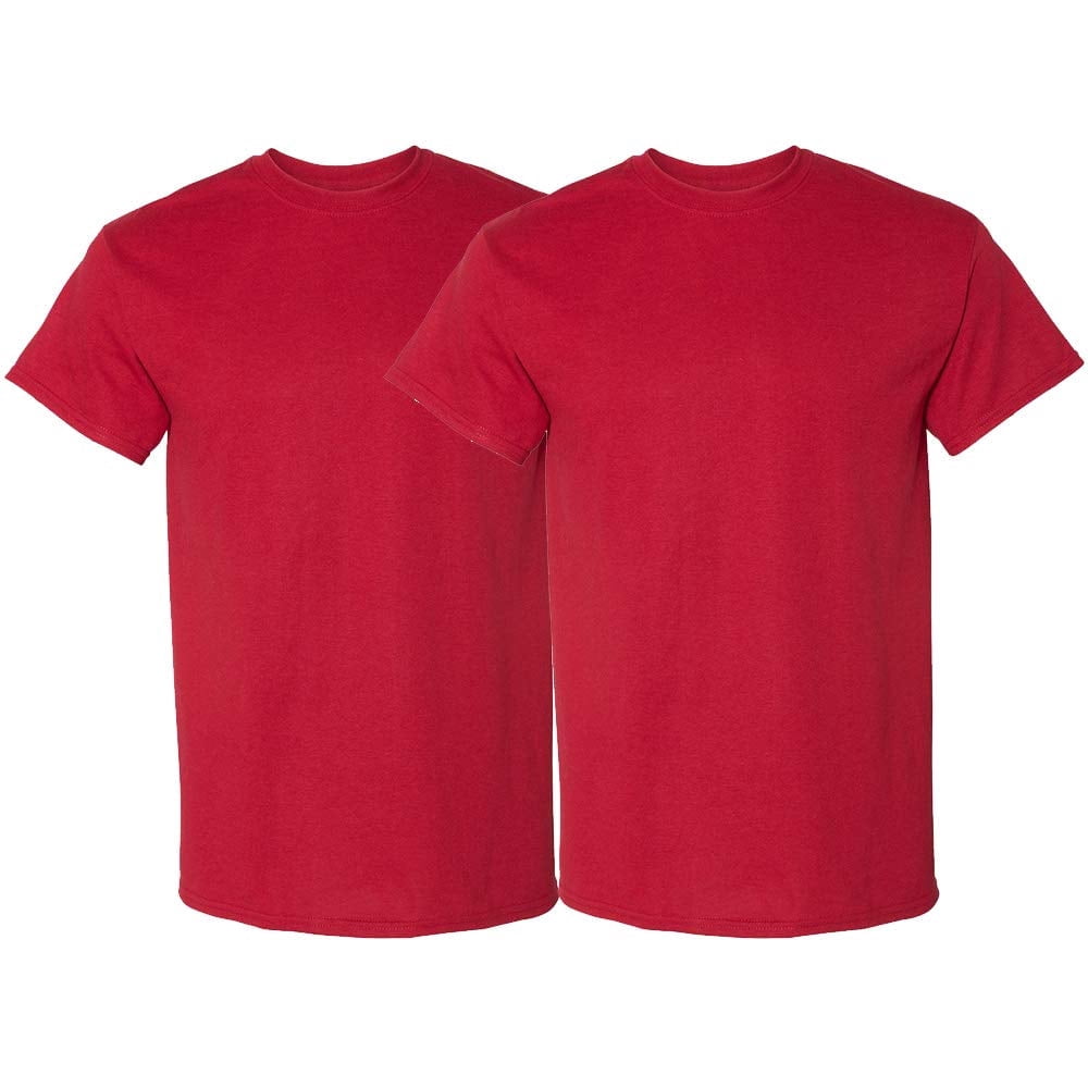 Gildan Maglietta Uomo DryBlend G8000 - Confezione Da 2, Colore Dark Heather, XX-Large, Tessuto Traspirante