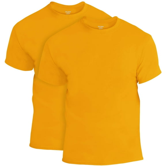 Gildan Mens DryBlend T-Shirt , 3XL, Gold (Pack of 2) 2 Gold