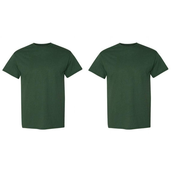 Gildan Mens DryBlend T-Shirt , L, Sport Dark Green (Pack of 2) 2 Sport Dark Green