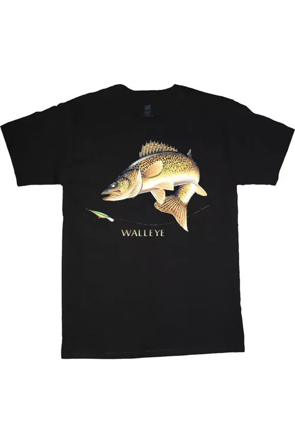 Mens Graphic Tees Walleye Fishing Gear T-Shirt Gift For Men Women Unisex Tee