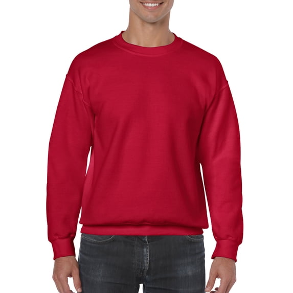 Gildan Mens Heavy Blend Crewneck Sweatshirt, 2XL, Cherry Red