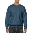 thumbnail image 1 of Gildan Mens Heavy Blend Crewneck Sweatshirt, 2XL, Indigo Blue, 2XL, Indigo Blue, 1 of 5