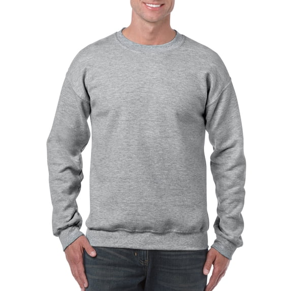 Gildan Mens Heavy Blend Crewneck Sweatshirt, 2XL, Sport Grey