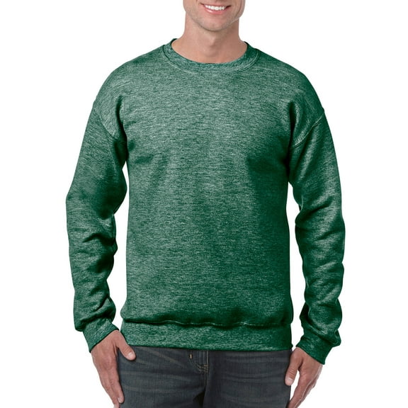 Gildan Mens Heavy Blend Crewneck Sweatshirt, 3XL, Heather Sport Dark Green